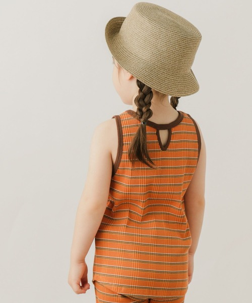 BAYFLOW（ベイフロー）の「ボーダータンクトップ（KIDS）（タンクトップ・キッズ・オレンジ/ブラック/オフホワイト・110cm/120cm/130cm/140cm）」の13枚目の写真