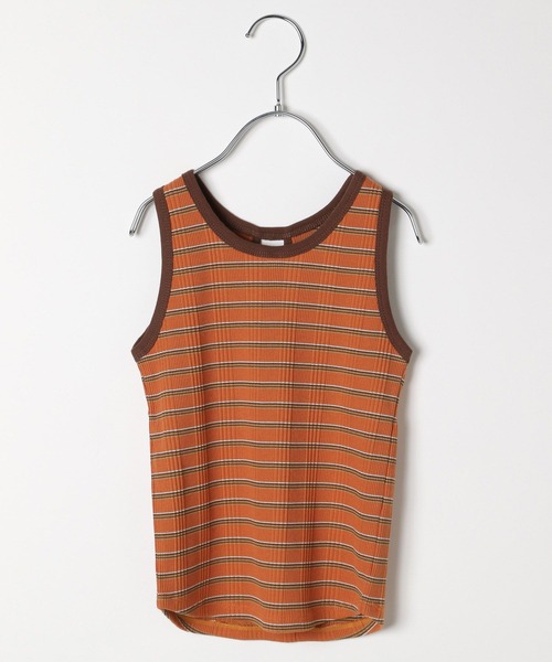 BAYFLOW（ベイフロー）の「ボーダータンクトップ（KIDS）（タンクトップ・キッズ・オレンジ/ブラック/オフホワイト・110cm/120cm/130cm/140cm）」の15枚目の写真