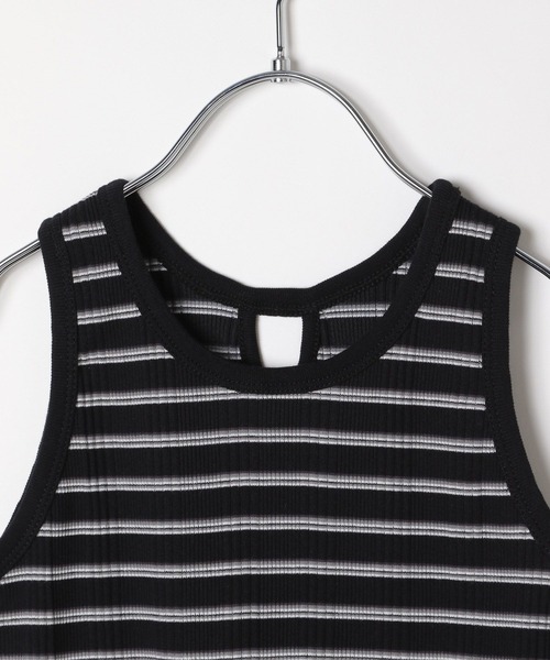 BAYFLOW（ベイフロー）の「ボーダータンクトップ（KIDS）（タンクトップ・キッズ・オレンジ/ブラック/オフホワイト・110cm/120cm/130cm/140cm）」の18枚目の写真