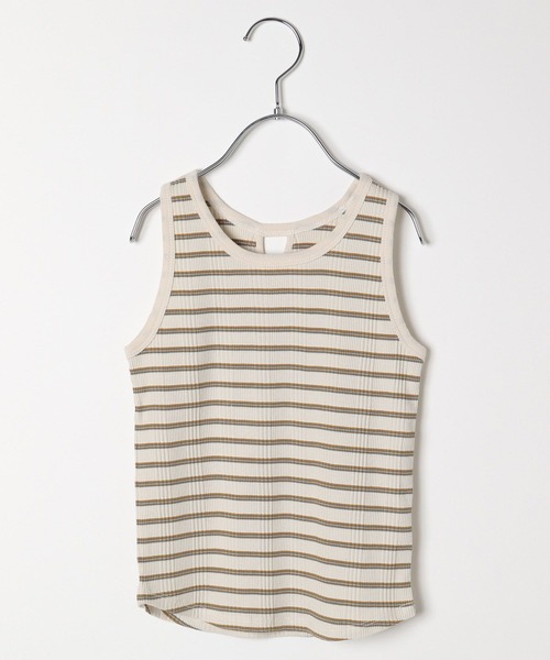 BAYFLOW（ベイフロー）の「ボーダータンクトップ（KIDS）（タンクトップ・キッズ・オレンジ/ブラック/オフホワイト・110cm/120cm/130cm/140cm）」の14枚目の写真