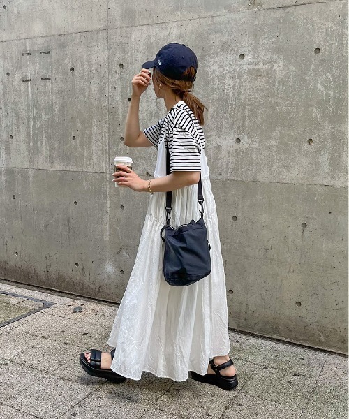 【セール】Gather design cami one-piece / ギャザーデザインキャミワンピース(yui select)（ワンピース）｜ISOOK（アイスー）