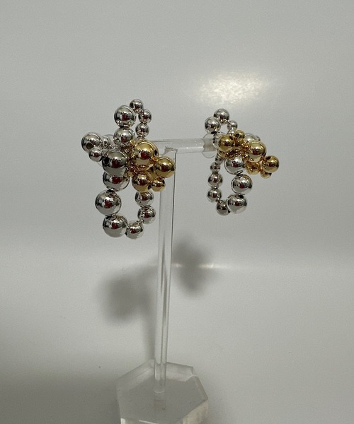 CERCA(チェルカ)の「Supreme classe/tubu1ピアス(両耳用)(ピアス(両耳用)・レディース・シルバー×ゴールド・FREE)」の3枚目の写真