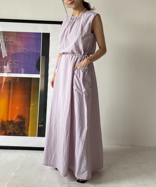 LOWRYS FARM（ローリーズファーム）の「ドロストノースリワンピース　963202（ワンピース・レディース・アイボリー/チャコールグレー/ブラック/パープル・FREE）」の11枚目の写真