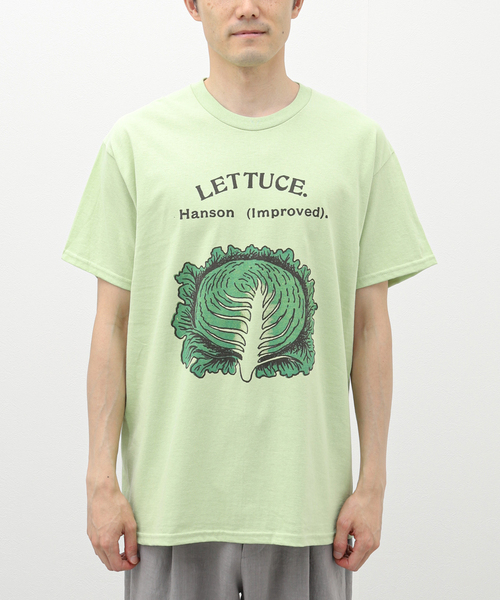 Niche. /ニッチ】Vegetable T-Shirts-lettuce（Tシャツ