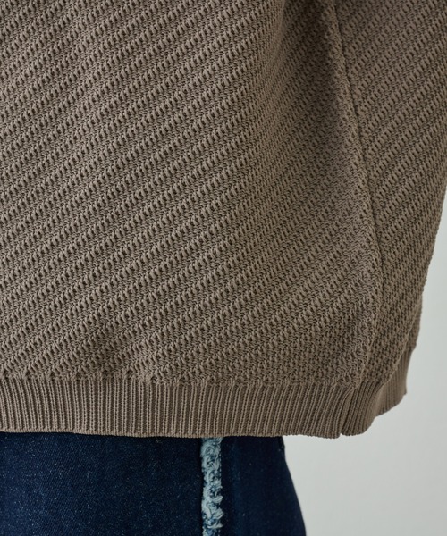 COLONY 2139（コロニートゥーワンスリーナイン）の「フルジップニットベスト（ベスト・メンズ・ブラック/グレイッシュベージュ・MEDIUM/LARGE）」の13枚目の写真