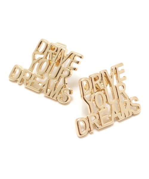 atmos pink（アトモスピンク）の「atmos pink メッセージピアス（ピアス（両耳用）・レディース・ゴールド/シルバー・FREE）」の2枚目の写真