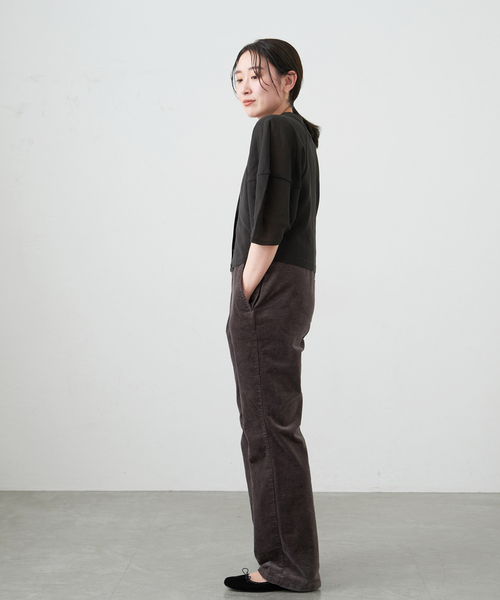 IENA（イエナ）の「シアーフォルムスリーブカーディガン（ニット/セーター・レディース・ブラウン/ブラック系その他・FREE）」の14枚目の写真