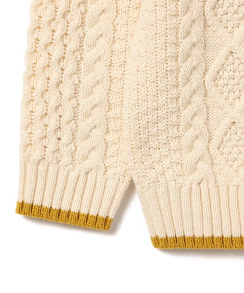 BEAMS mini（ビームスミニ）の「BEAMS mini / ケーブル ニット プルオーバー 23FW（90～150cm）（ニット/セーター・キッズ・グリーン/ネイビー/テラコッタ/ナチュラル・120/150/100/110/130/90/140）」の20枚目の写真