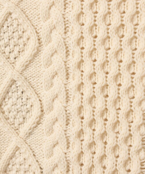 BEAMS mini（ビームスミニ）の「BEAMS mini / ケーブル ニット プルオーバー 23FW（90～150cm）（ニット/セーター・キッズ・グリーン/ネイビー/テラコッタ/ナチュラル・120/150/100/110/130/90/140）」の21枚目の写真