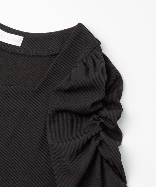 DearMyLoveRose（ディアマイラブローズ）の「レース付け襟セットパワショルカットソー（Tシャツ/カットソー・レディース・ホワイト/オフホワイト/ベビーピンク/クリアブラック/ブラック・MEDIUM/XX-LARGE/LARGE/X-LARGE）」の19枚目の写真