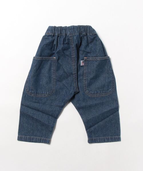 Life Support Products（ライフサポートプロダクツ）の「【COTTON from U.S.A】ビッグポケットデニムパンツ（80～150cm）（デニムパンツ・キッズ・ネイビー/キナリ/ストライプ・100/110/120/130/140/150/80/90/95）」の15枚目の写真