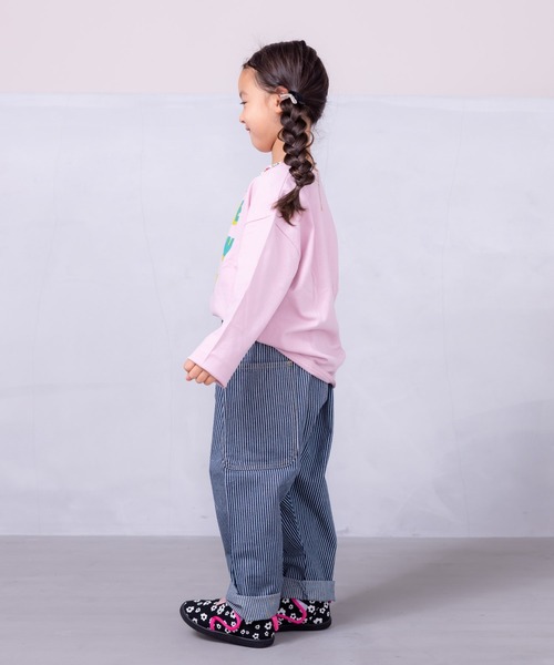 Life Support Products（ライフサポートプロダクツ）の「【COTTON from U.S.A】ビッグポケットデニムパンツ（80～150cm）（デニムパンツ・キッズ・ネイビー/キナリ/ストライプ・100/110/120/130/140/150/80/90/95）」の6枚目の写真