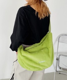 韓国風ファーショルダーバッグ