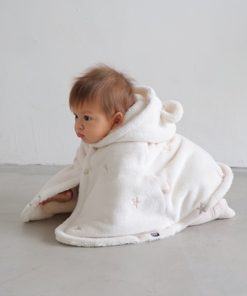 PUPPAPUPO(プッパプーポ)の「ポンチョ 【フランネル】(ポンチョ・キッズ・ホワイト系その他/モカ/アイボリー/ホワイト系その他2/グレー/ピンク/ベビーピンク/ブラウン系その他・FREE)」の16枚目の写真