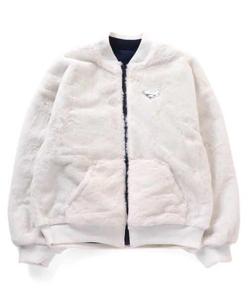 algy（アルジー）の「エコファーリバーシブルロゴブルゾン（ブルゾン・キッズ・ミント/ネイビー/ブラック・MEDIUM/SMALL/X-SMALL/XX-SMALL）」の19枚目の写真