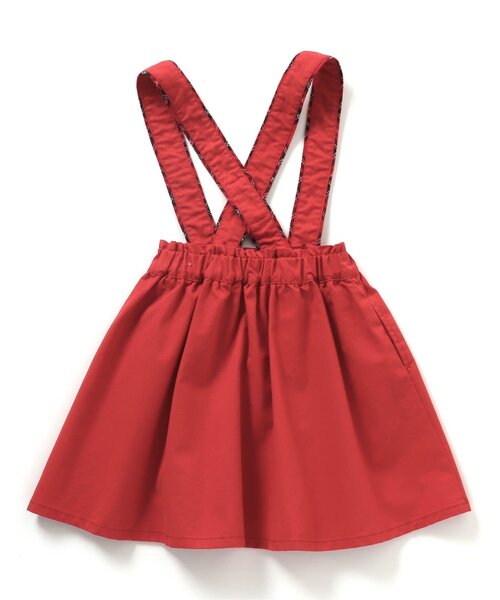 apres les cours（アプレレクール）の「tiny bear サスペンダー付きスカート（スカート・キッズ・ベージュ/レッド・110/80/100/120/90）」の18枚目の写真