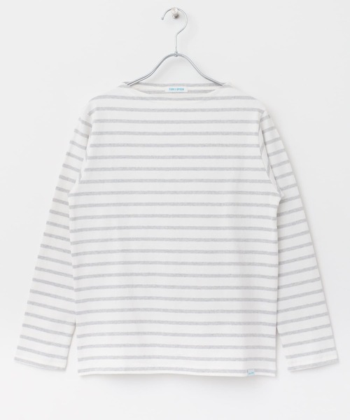 FORK&SPOON（フォークアンドスプーン）の「FORK&SPOON　ボートネックボーダー（Tシャツ/カットソー・レディース・チャコールグレー/ブラック系その他/ブラウン系その他/ネイビー・1/2）」の13枚目の写真