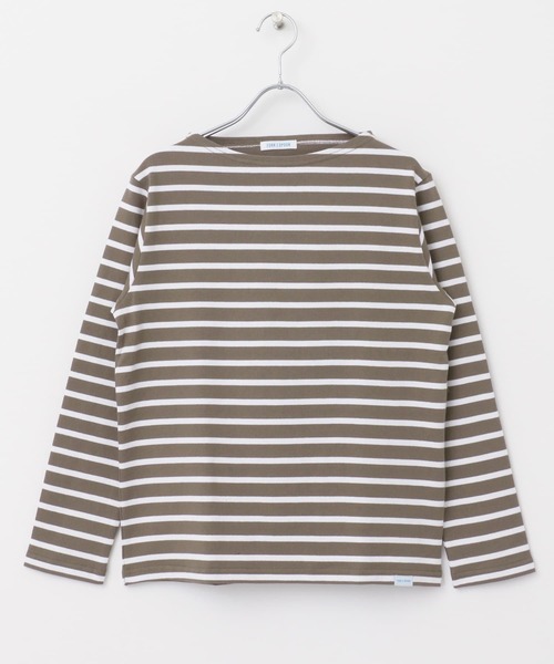 FORK&SPOON（フォークアンドスプーン）の「FORK&SPOON　ボートネックボーダー（Tシャツ/カットソー・レディース・チャコールグレー/ブラック系その他/ブラウン系その他/ネイビー・1/2）」の11枚目の写真