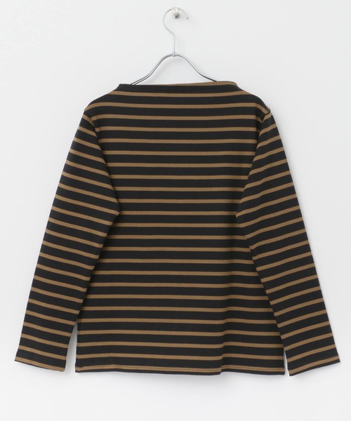 FORK&SPOON（フォークアンドスプーン）の「FORK&SPOON　ボートネックボーダー（Tシャツ/カットソー・レディース・チャコールグレー/ブラック系その他/ブラウン系その他/ネイビー・1/2）」の9枚目の写真