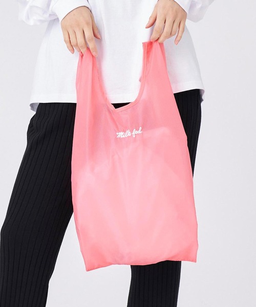 MILKFED.(ミルクフェド)の「MILKFED x HUNGBAG LARGE(エコバッグ/サブバッグ・レディース・ブラック/レッド・ONE SIZE)」の5枚目の写真