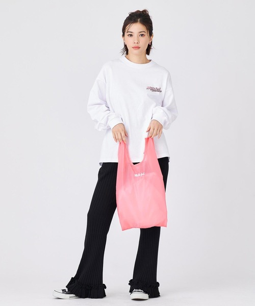 MILKFED.(ミルクフェド)の「MILKFED x HUNGBAG LARGE(エコバッグ/サブバッグ・レディース・ブラック/レッド・ONE SIZE)」の6枚目の写真