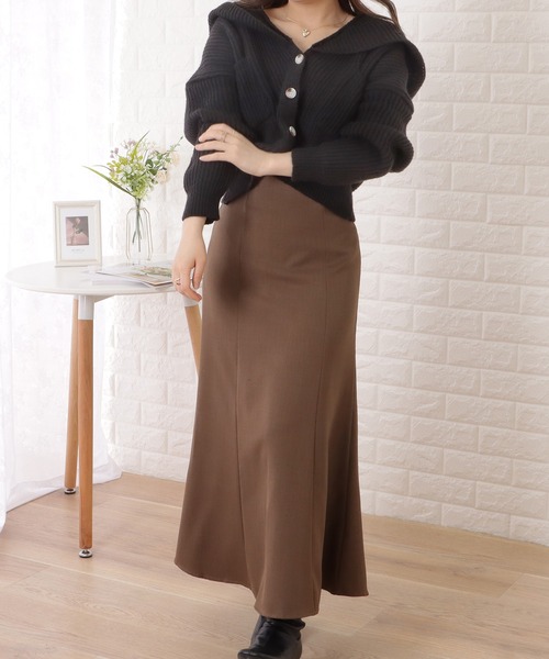 Lace Ladies(レースレディース)の「ポケット付きフーデットショートニットカーディガン(ニット/セーター・レディース・ピンク/ブラック/グリーン/ベージュ/ホワイト/グレー・FREE)」の8枚目の写真
