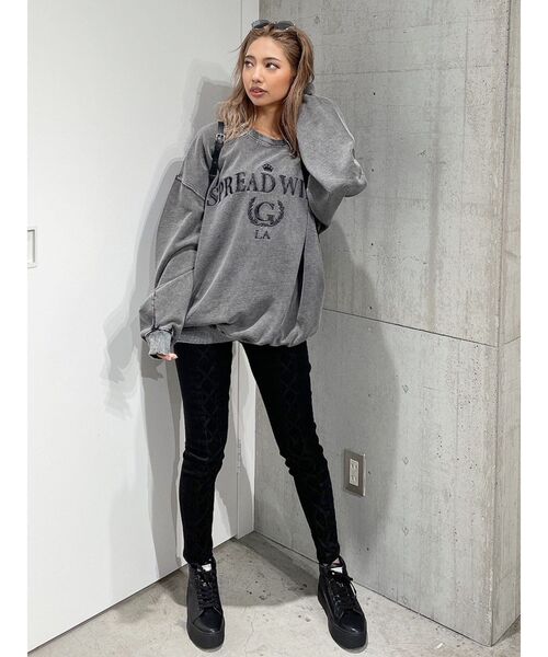 GYDA(ジェイダ)の「PLATFORMソールハイカットスニーカー(スニーカー・レディース・ブラック/オフホワイト・LARGE/SMALL/MEDIUM)」の7枚目の写真