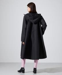 Chacott チャコット タフタ Aラインコート ストレッチ キャメル