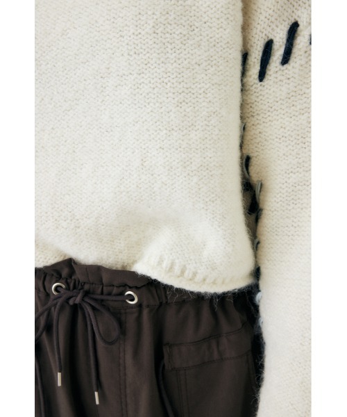 MOUSSY CROPPED STITCHING ニット MOUSSY（マウジー）の「CROPPED STITCHING ニット（ニット