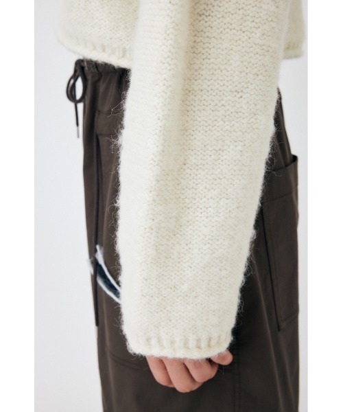 MOUSSY CROPPED STITCHING ニット MOUSSY（マウジー）の「CROPPED STITCHING ニット（ニット