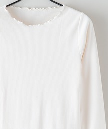 【FORT POINT/フォートポイント】メロークルーネックロンT 首元フリル
