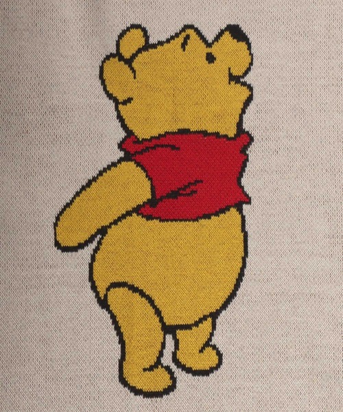 Disney（ディズニー）の「Disney/ディズニー ミッキーマウス くまのプーさん オーバーサイズ ジャガードニット（ニット/セーター・レディース・ベージュ/スミクロ/カーキ/ワイン・L/M）」の14枚目の写真