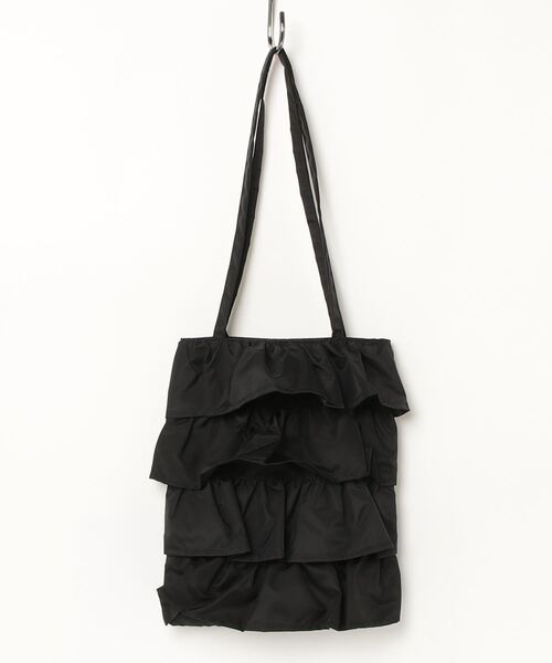 SPRUCE（スプルース）の「EM:SPRUCE フリル　ナイロン　軽量 150g　縦長トートバッグ　旅行バッグ（トートバッグ・レディース・ベージュ/ブルー/ブラック・FREE）」の21枚目の写真