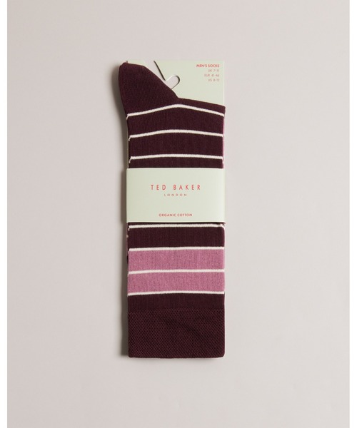 Ted Baker（テッドベーカー）の「BREEZEY メンズ ソックス(ストライプ)（ソックス/靴下・メンズ・ピンク/グリーン系その他6・O/S）」の2枚目の写真