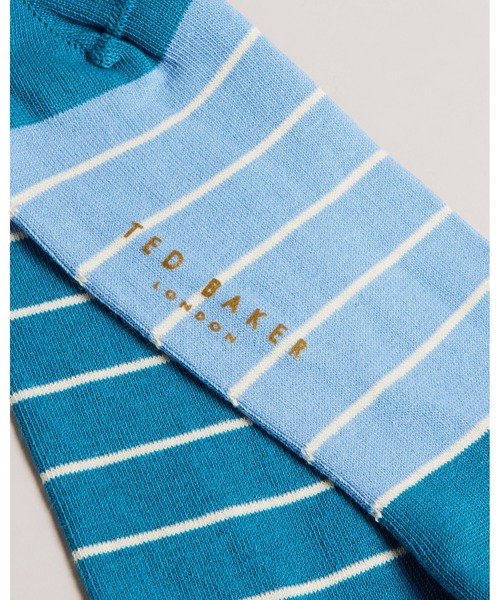 Ted Baker（テッドベーカー）の「BREEZEY メンズ ソックス(ストライプ)（ソックス/靴下・メンズ・ピンク/グリーン系その他6・O/S）」の4枚目の写真