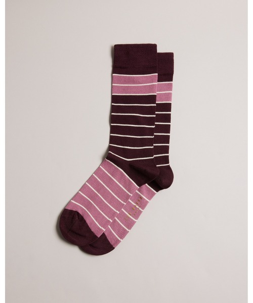 Ted Baker（テッドベーカー）の「BREEZEY メンズ ソックス(ストライプ)（ソックス/靴下・メンズ・ピンク/グリーン系その他6・O/S）」の5枚目の写真