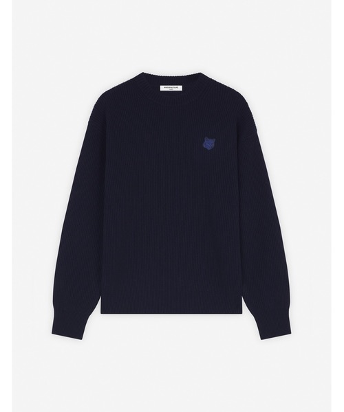 Maison Kitsune(メゾンキツネ)の「BOLD FOX HEAD PATCH COMFORT RIBBED JUMPER(ニット/セーター・メンズ・ベージュ系その他/ブルー系その他/グレー/ダークグリーン・XS/S/M/L/XL)」の4枚目の写真