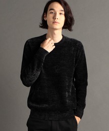 MONSIEUR NICOLE | メランジダブルフェイス クルーネックニット(ニット/セーター)