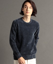 メランジダブルフェイス クルーネックニット