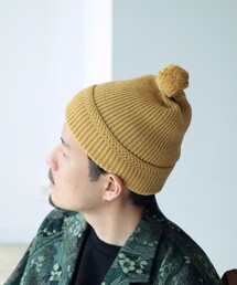 fennica | cableami / BABY ALPAKA WATCH CAP ニットキャップ with POM(ニットキャップ/ビーニー)