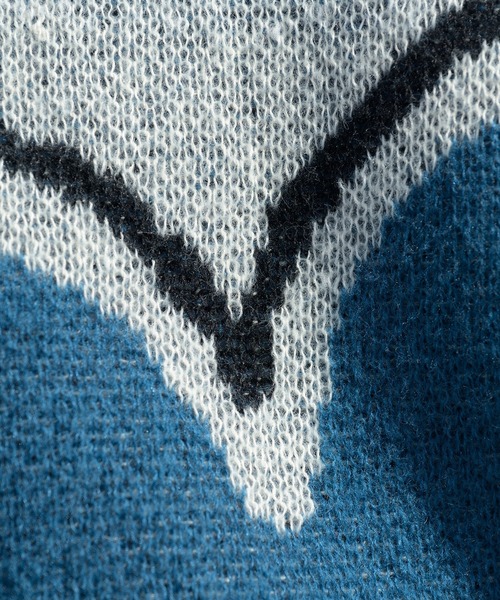 Beautiful Harmony（ビューティフルハーモニー）の「フラワーニット（ニット/セーター・メンズ・オフホワイト/ブラック/ブルー系その他・LARGE/MEDIUM）」の12枚目の写真