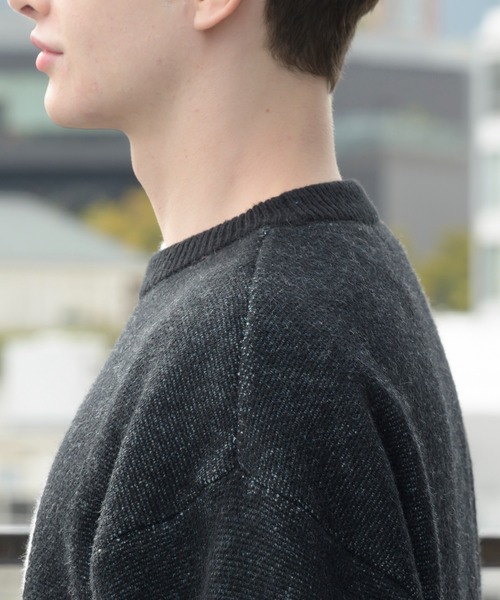 Beautiful Harmony（ビューティフルハーモニー）の「フラワーニット（ニット/セーター・メンズ・オフホワイト/ブラック/ブルー系その他・LARGE/MEDIUM）」の5枚目の写真