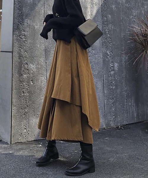 gossip!ロサンゼルス(ゴシップロサンゼルス)の「レイヤードボリュームパンツ(その他パンツ・レディース・ブラウン/ブラック・FREE)」の14枚目の写真