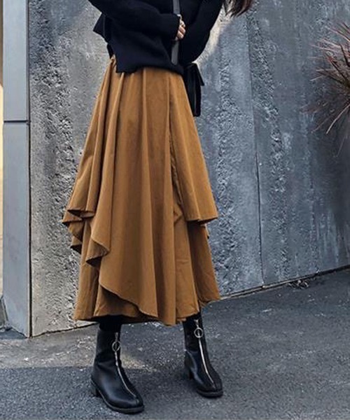 gossip!ロサンゼルス(ゴシップロサンゼルス)の「レイヤードボリュームパンツ(その他パンツ・レディース・ブラウン/ブラック・FREE)」の22枚目の写真