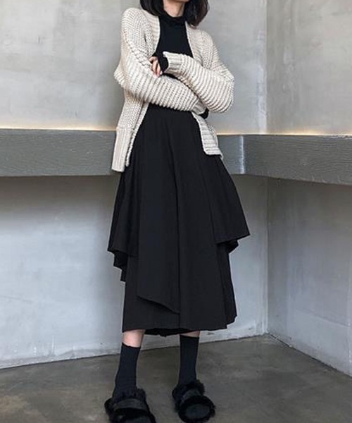 gossip!ロサンゼルス(ゴシップロサンゼルス)の「レイヤードボリュームパンツ(その他パンツ・レディース・ブラウン/ブラック・FREE)」の10枚目の写真