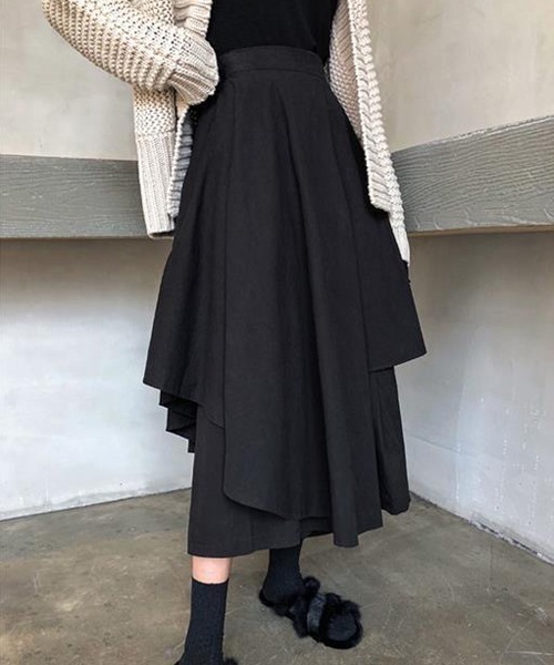 gossip!ロサンゼルス(ゴシップロサンゼルス)の「レイヤードボリュームパンツ(その他パンツ・レディース・ブラウン/ブラック・FREE)」の12枚目の写真