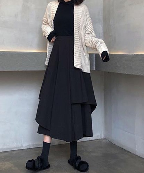 gossip!ロサンゼルス(ゴシップロサンゼルス)の「レイヤードボリュームパンツ(その他パンツ・レディース・ブラウン/ブラック・FREE)」の13枚目の写真