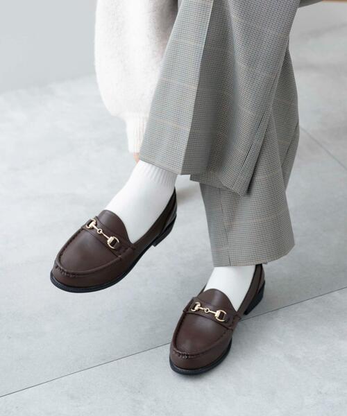 WEGO（ウィゴー）の「WEGO/ビット付きローファー（ローファー・レディース・ブラック/ブラウン/アイボリー・MEDIUM/LARGE）」の3枚目の写真