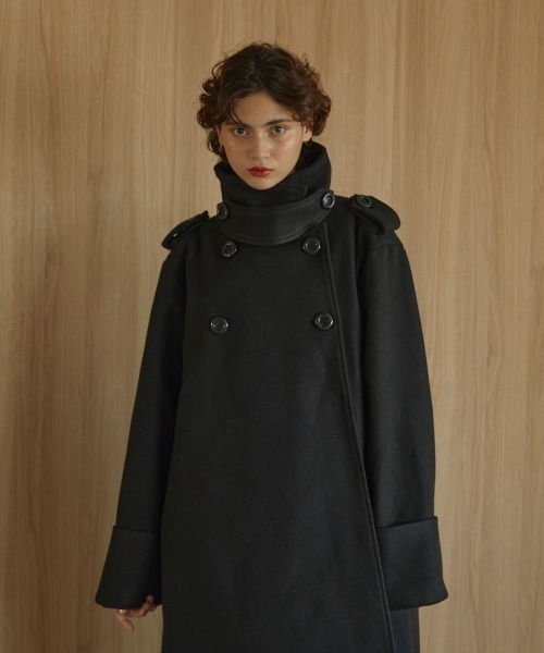 MIRO AMURETTE スタンドカラータックコート グレー MIRO AMURETTE スタンドカラータックコート グレー 【公式通販】