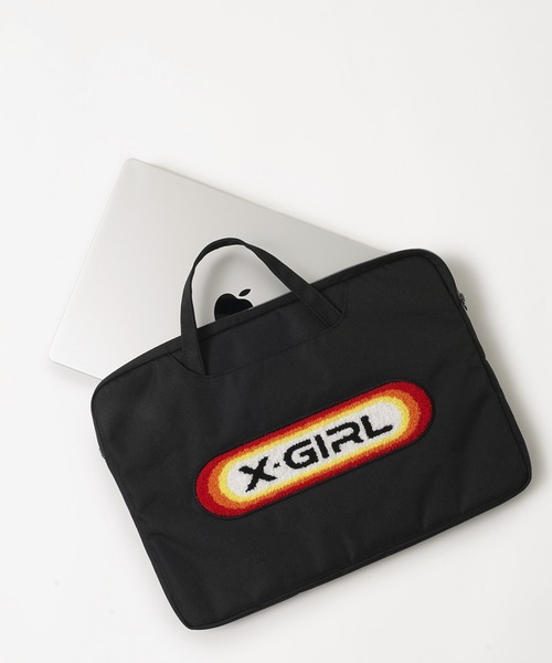 X-girl（エックスガール）の「OVAL LOGO PC CASE（PC・タブレットケース・レディース・ブラック/ピンク・ONE SIZE）」の12枚目の写真